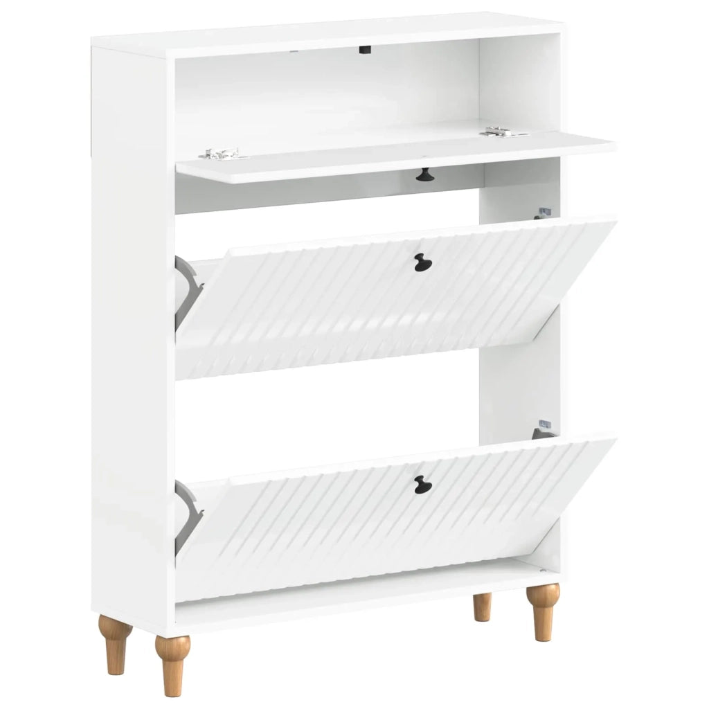 Mobile per scarpe ALKMAAR 78 x 24 x 103 cm Legno ingegnerizzato 896219