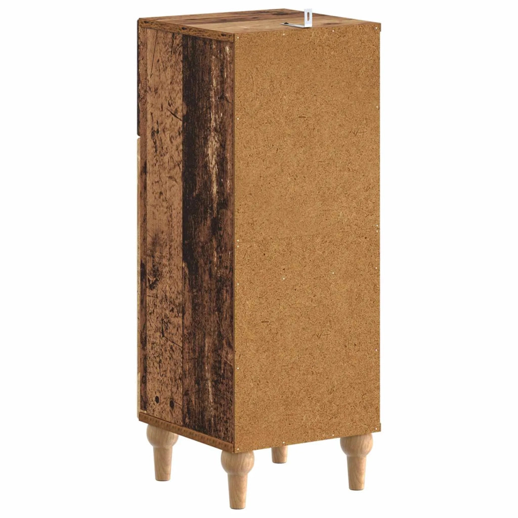 Mobiletto da Bagno ALKMAAR Legno antico 30 x 31 x 80 cm 896173