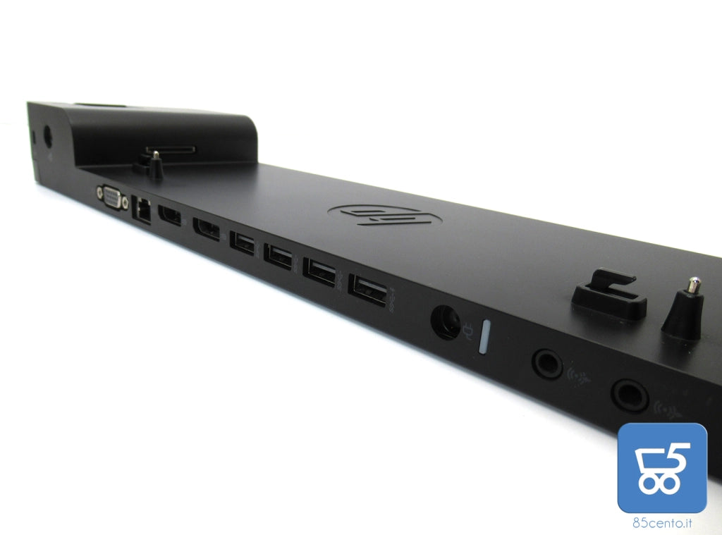 Docking Station Originale HP 2013 Ultra Slim modello HSTNN-IX10 LAN DC DP USB VGA compatibile EliteBook Folio 1040 1020 Revolve 810 820 830 840 850 720 740 750 640 650 655 9470m 9480m Zbook 14U 15U - Ricondizionata