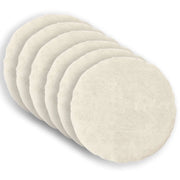 Federa 6 pz HEERLEN Bianco Ø 60 cm Pelliccia di Coniglio Finta 923118