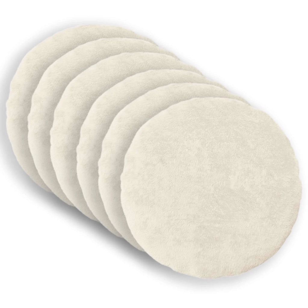 Federa 6 pz HEERLEN Bianco Ø 60 cm Pelliccia di Coniglio Finta 923118