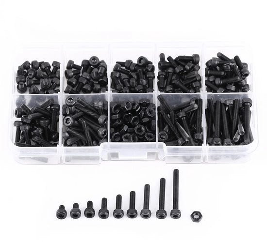 Assortimento di viti Inbus - 280 pezzi - M3 cilindrica - Adatto per elettrodomestici - Ufficio e comunicazione