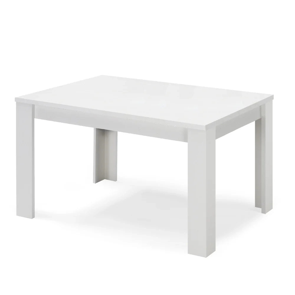 Tavolo allungabile da pranzo Bianco Frassino 110x70 fino a 150 cm modello N1 MADE IN ITALY design moderno ideale per cucina, soggiorno e sala da pranzo