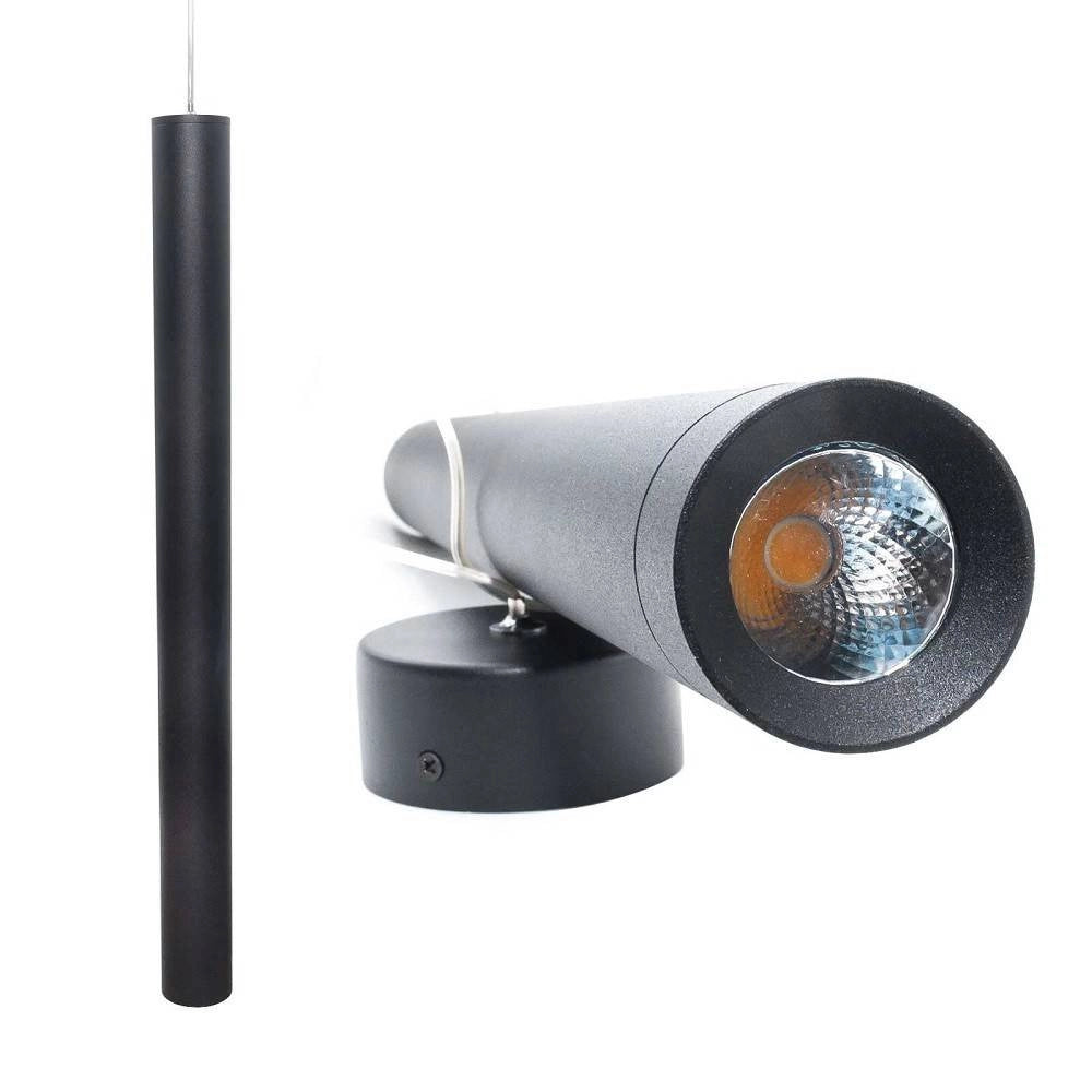 Trade Shop - Lampada Moderna Sospensione 120cm Slim Tondo Led 5watt Luce 3000k Cucina Pub Bar -