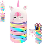 Etui multifunzionale per bambini e penne in silicone, contenitore di makeup in silicone per bambini, supporto per penne per bambini, accessorio per bambini per tornare a scuola, regalo per bambini