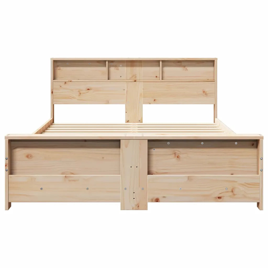 vidaXL Struttura del letto Marrone 150 x 200 cm Legno di pino massello
