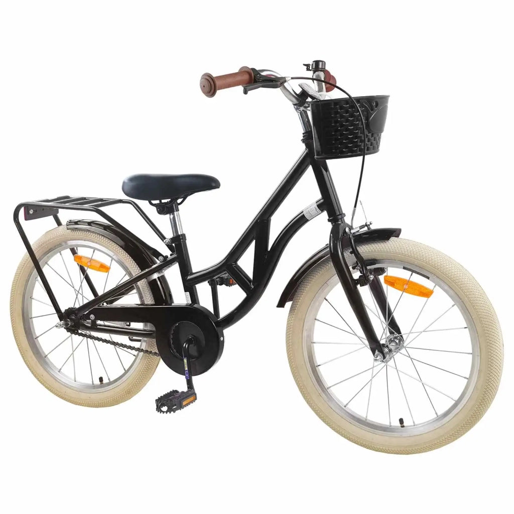 Bicicletta per Bambini 24 Pollici per 8-12 anni Nero