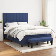 Giroletto a Molle con Materasso Blu 140x200 cm in Tessuto cod mxl 62471