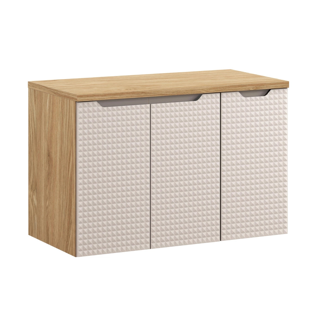 Set mobili bagno 90 cm con piano Luxor Beige 90 x 1401 x 46 cm