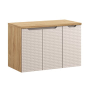 Set mobili bagno 90 cm con piano Luxor Beige 90 x 1401 x 46 cm