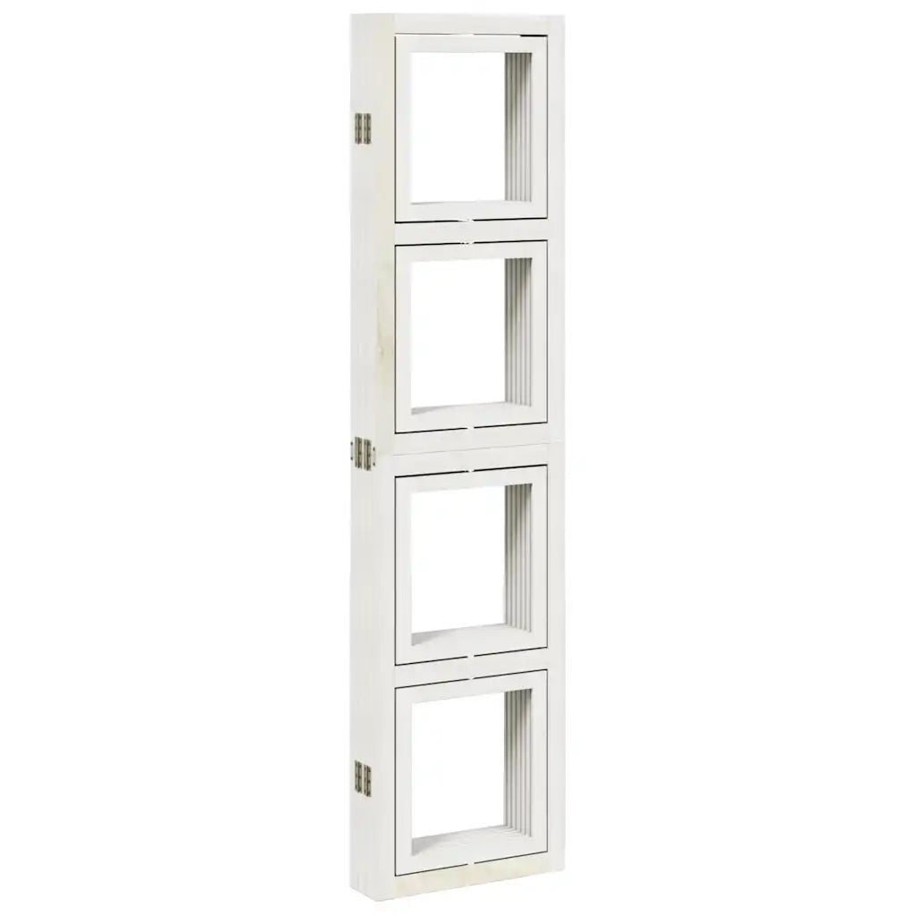 Divisorio Ambienti | Divider per stanze | Paravento 6Pannelli Bianco Legno Massello di Paulownia