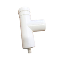 Tee maschio-femmina con scarico condensa, completo di guarnizione in pp di d80 mm