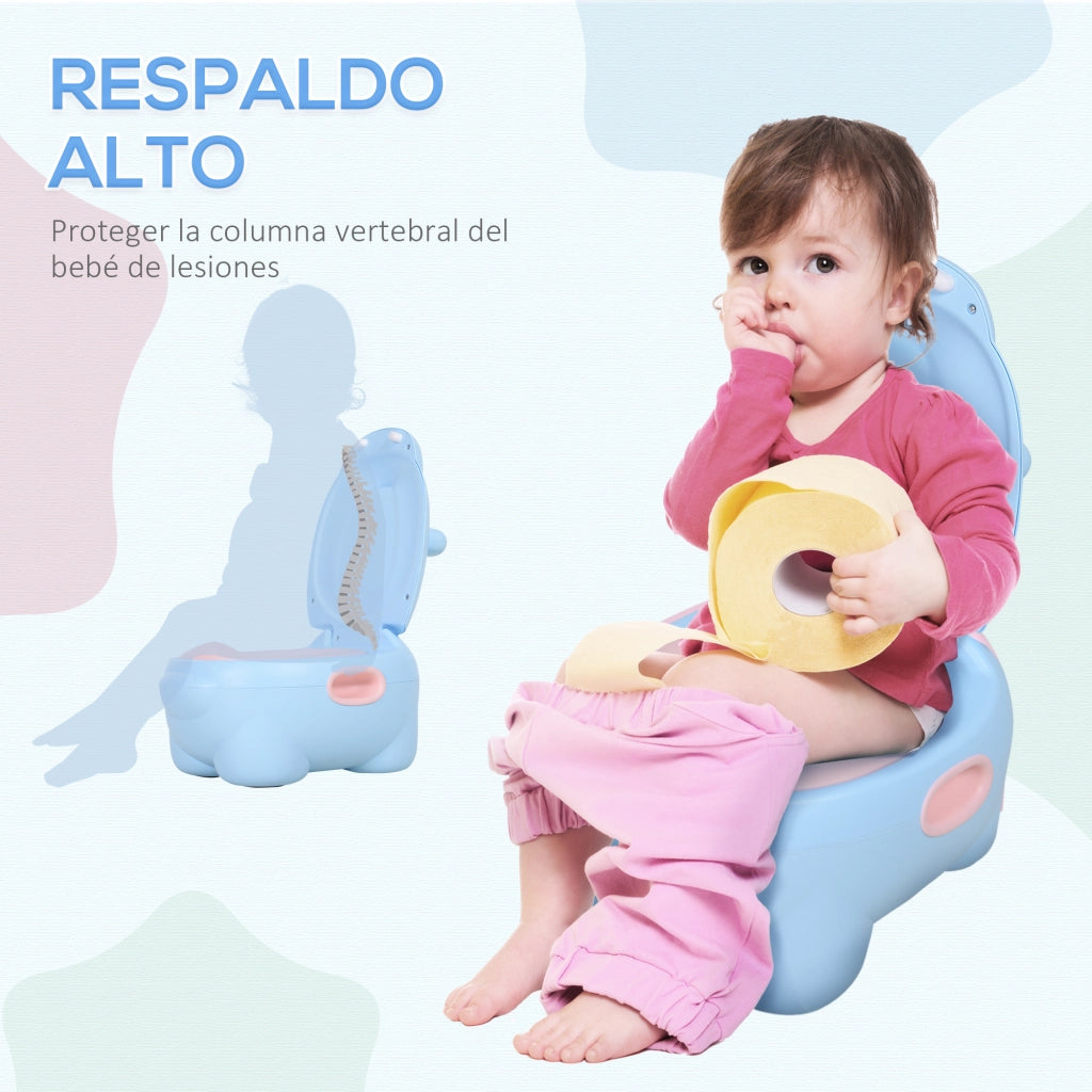 Orinalino per Bambini a Forma di Ippopotamo ¨C zephmum ¨C Blu 40x30x23 cm