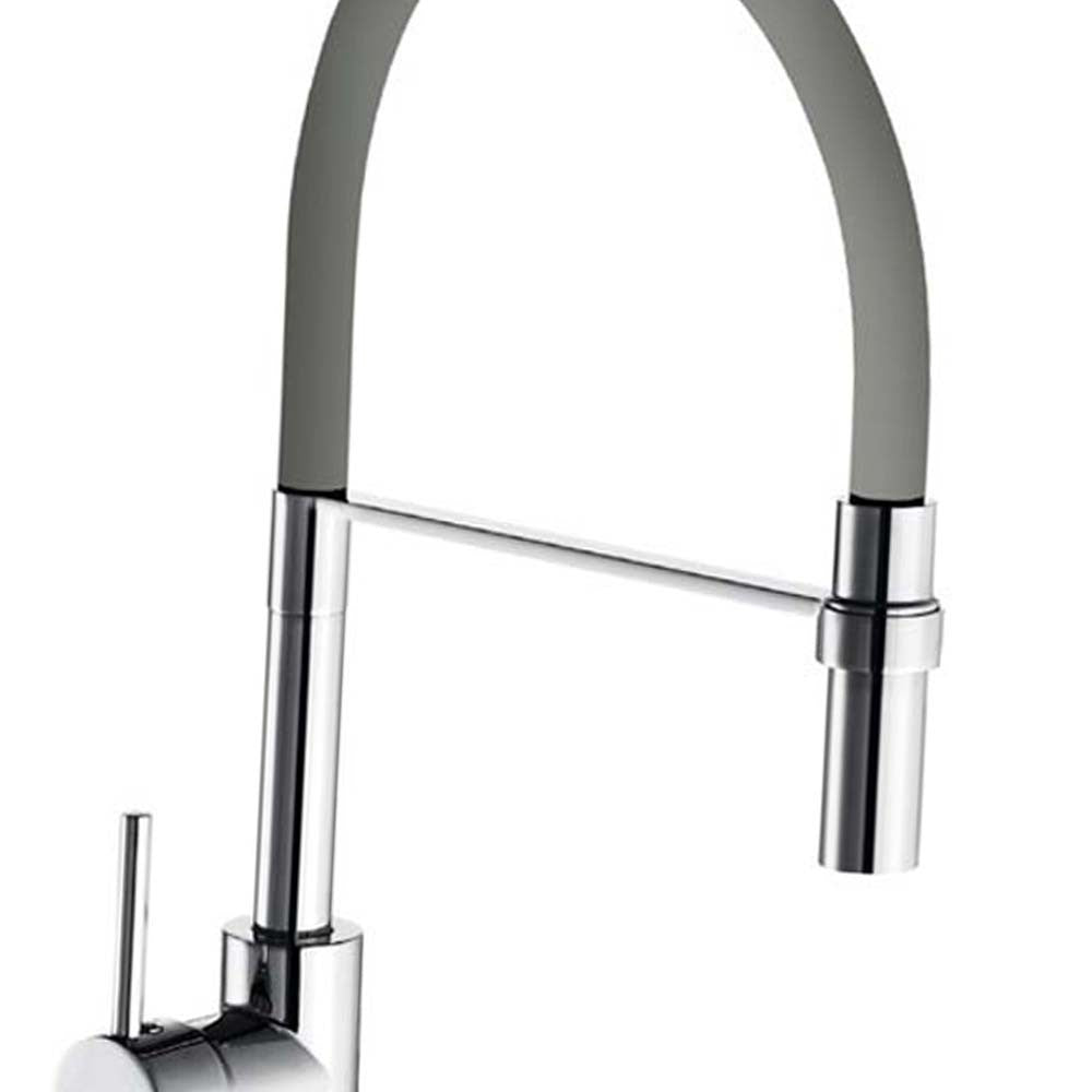 Miscelatore lavello serie winter a bocca alta, grigio