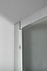 Box Doccia Cristallo 6 mm Serigrafato Profili Squadrati - Misura: 100 x 100 x h190