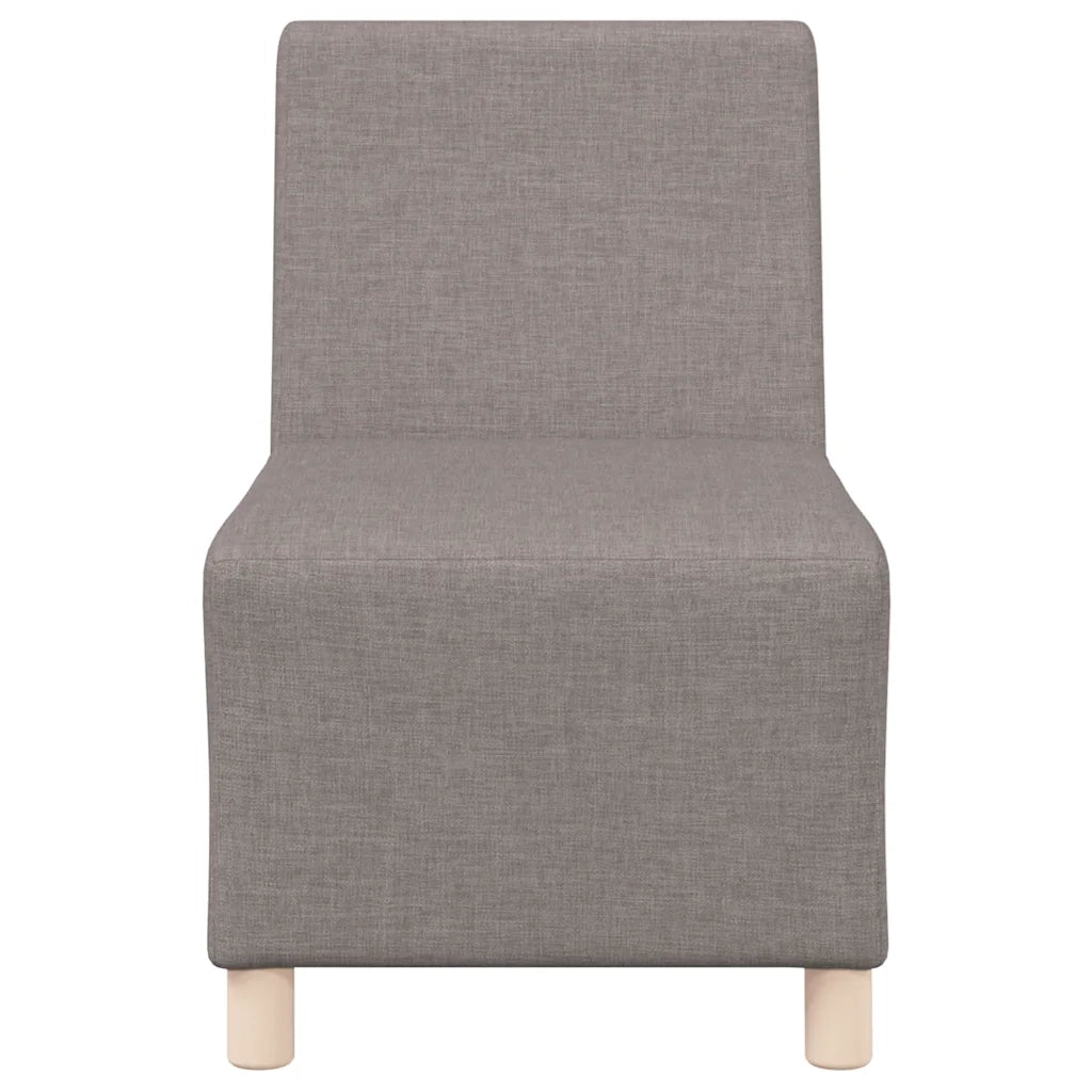 Divano componibile senza braccioli tortora 55 cm in tessuto 4108474