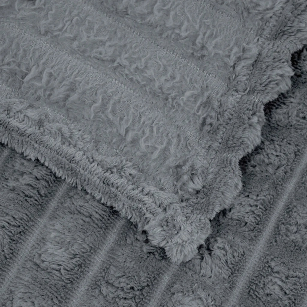Coperta Grigio scuro 270 x 240 cm Panno