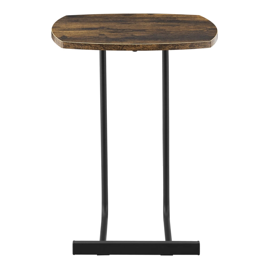 Tavolino laterale 55 x 40 x 40 cm effetto legno scuro 03_0008668