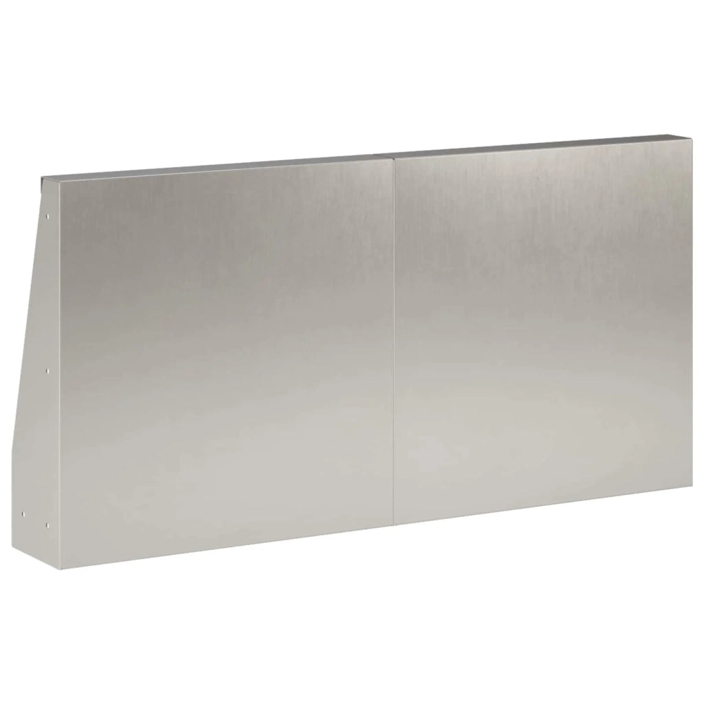 Muro di contenimento 2 pz 40 x 12 x 30 cm Acciaio Inox Argento 8015245