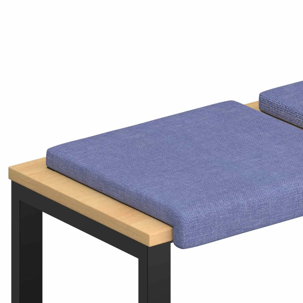 Cuscino per panchina 2 pcs Tessuto Blu jeans Profondità 35 cm 42043020