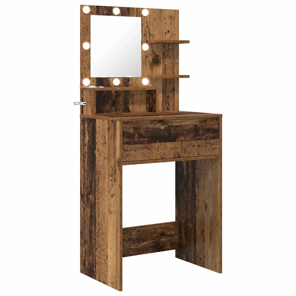 Tavoli da Trucco per Camera da Letto con cassetto Legno vecchio 888995