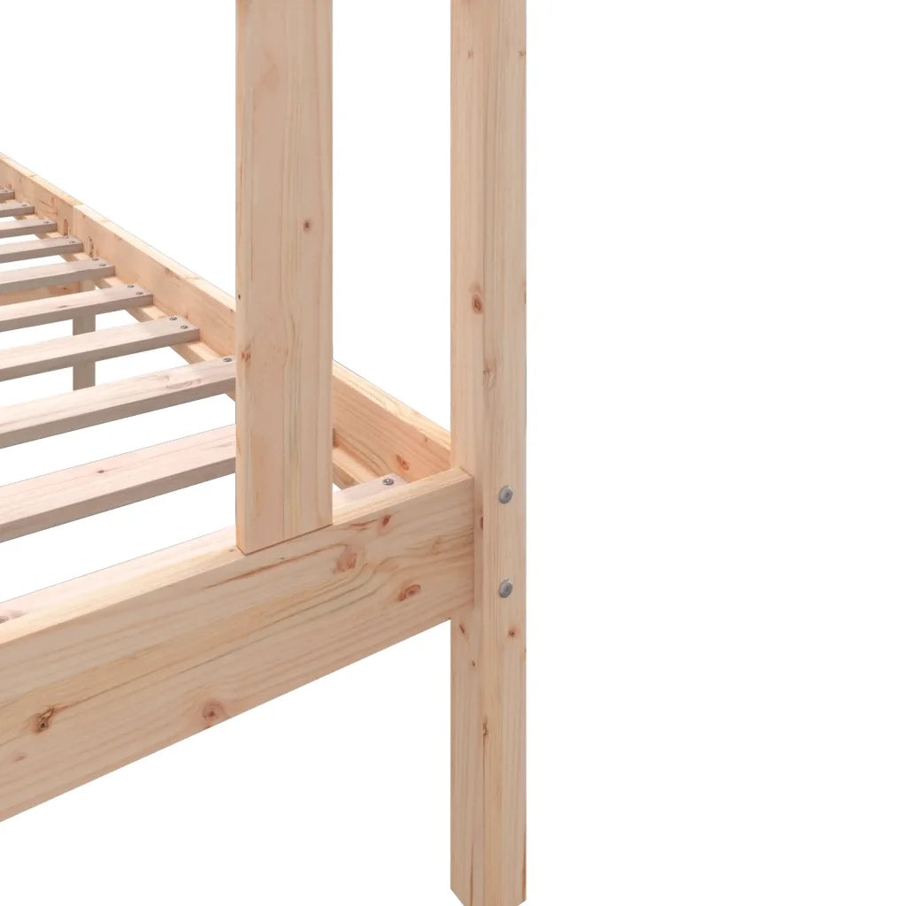 Giroletto-Struttura Letto in Legno Massello di Pino 90x190 cm Single 978922