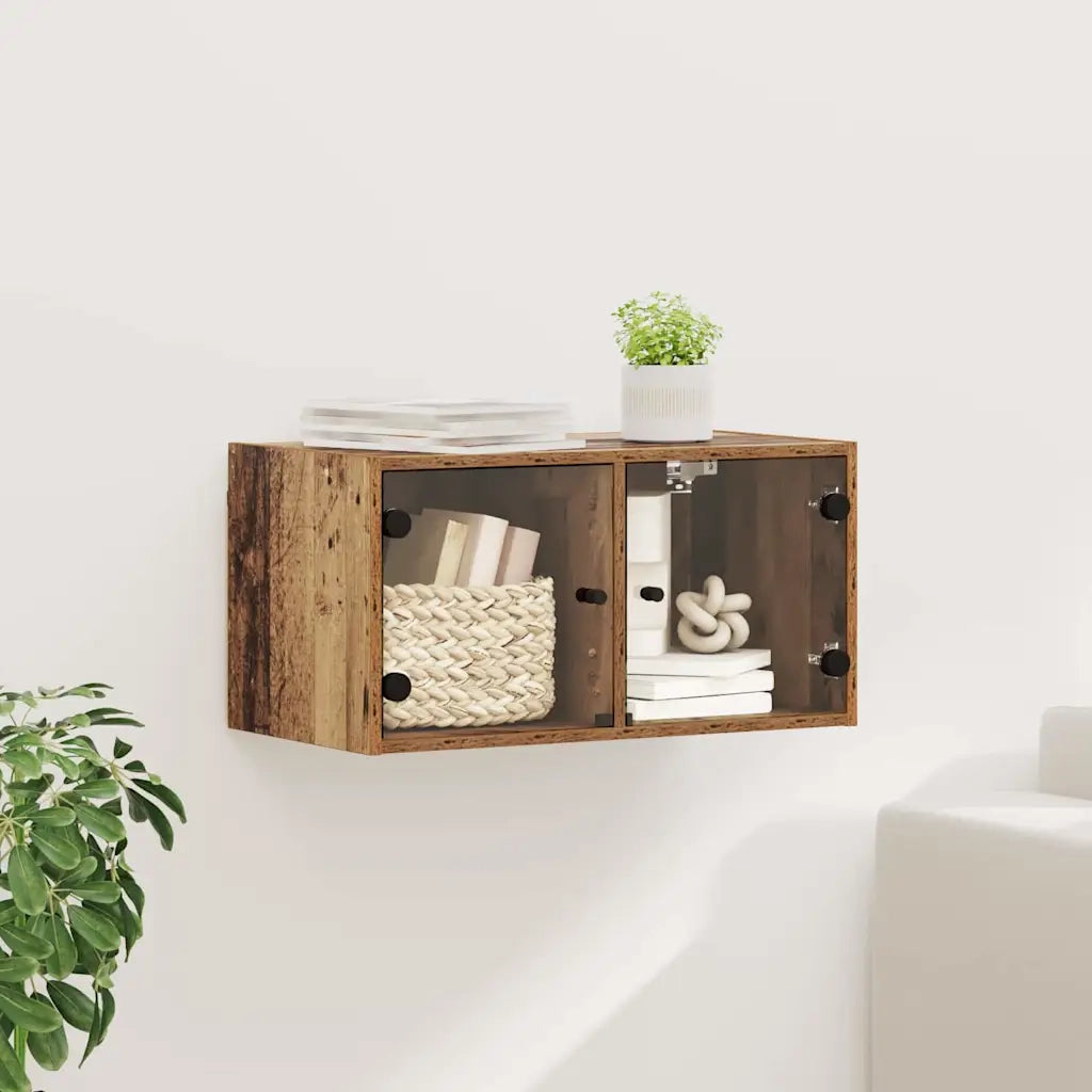 Armadietto a Muro | Mobile a Parete Legno vecchio 68 x 37 x 35 cm