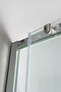 Box Doccia Cristallo 6 mm Serigrafato Profili Squadrati - Misura: 70 x 120 x h190