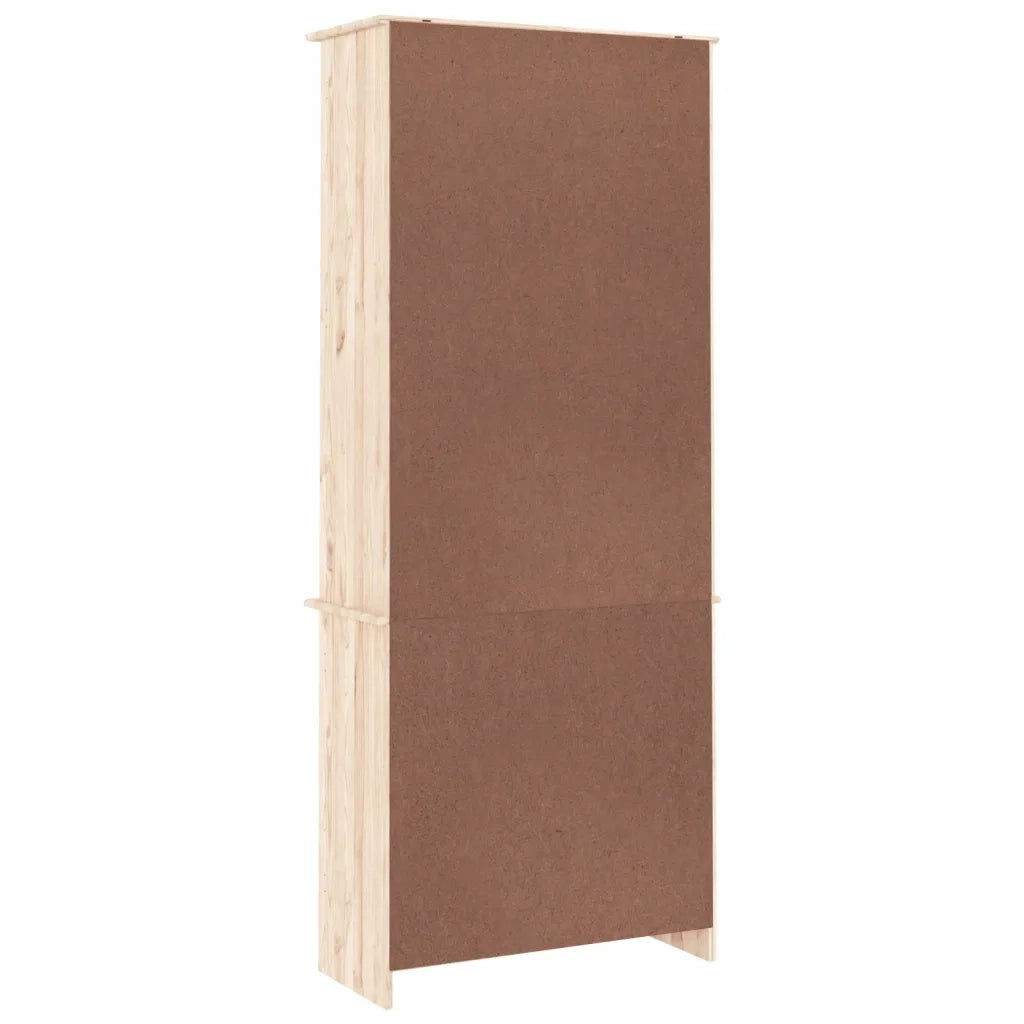 Vetrina ALTA 77x35x186,5 cm in Legno Massello di Pino CFW6489859
