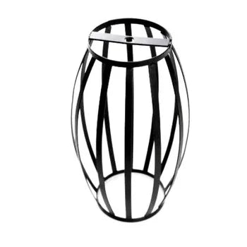 Lampadario da soffitto e27 di forma ovale nero portalampada sospensione