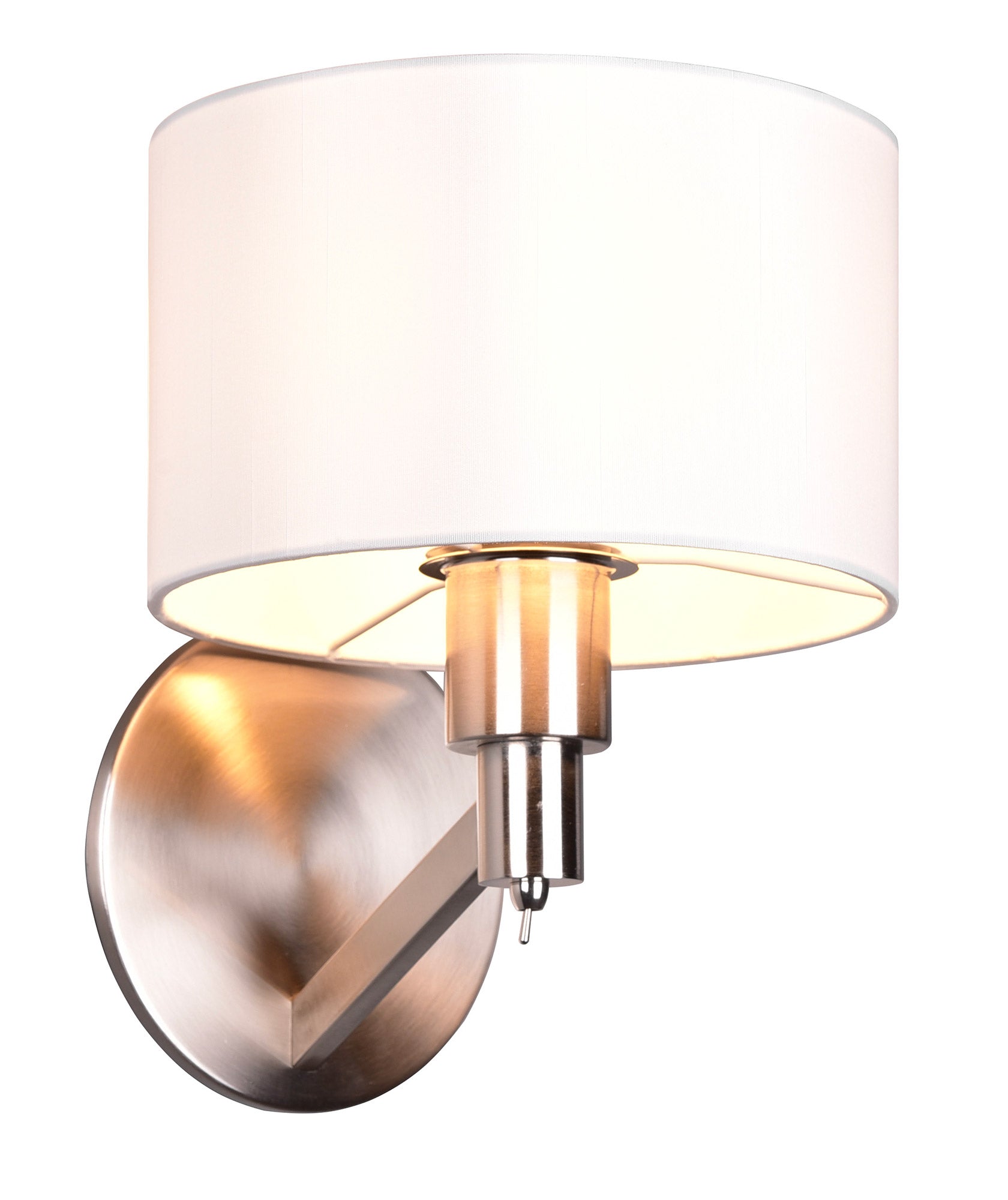 Applique da Interno Attacco E27 in Metallo Nikel Satinato