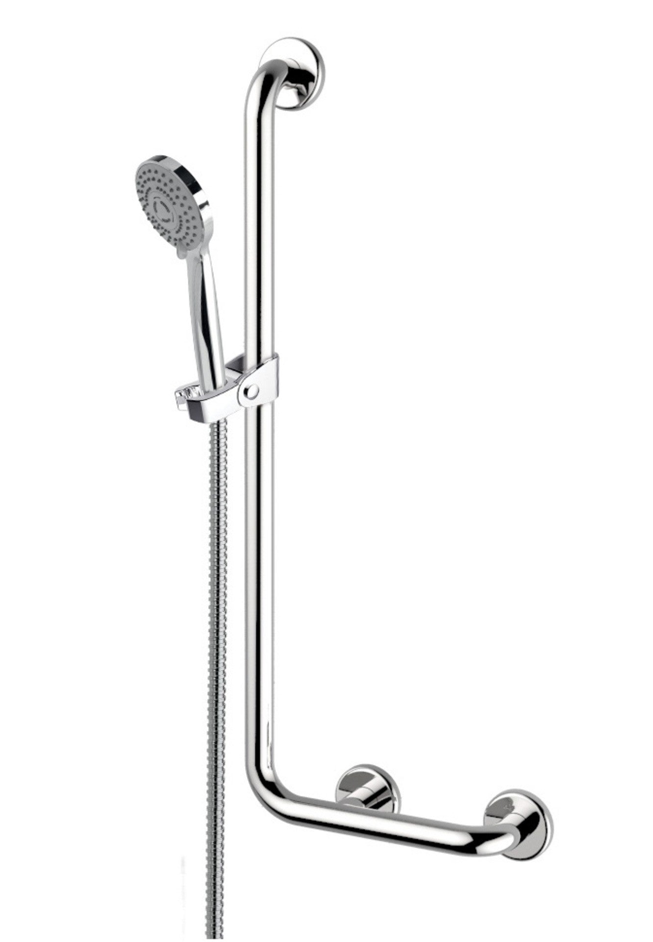 Set saliscendi doccia con maniglione, completo