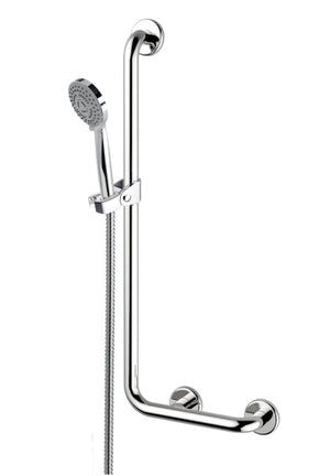 Set saliscendi doccia con maniglione, completo