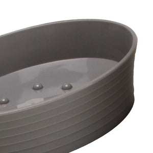 Porta sapone grigio - serie bowling