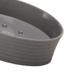 Porta sapone grigio - serie bowling