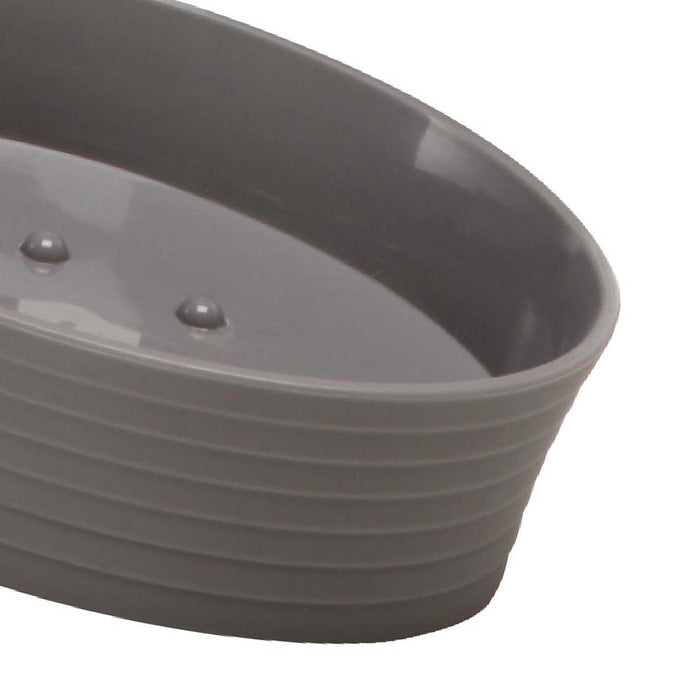 Porta sapone grigio - serie bowling