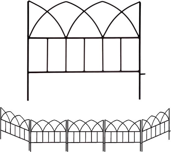 Decorazioni per Giardino Pannelli di Protezione 18" x 16" 5 Pack per Bordo Fiori, Schermi per Cani Resistenti all'Ossido per Giardino