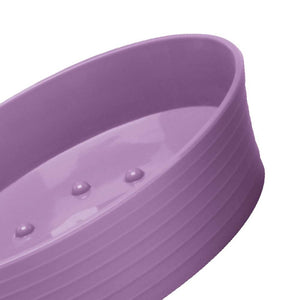 Porta sapone viola - serie bowling