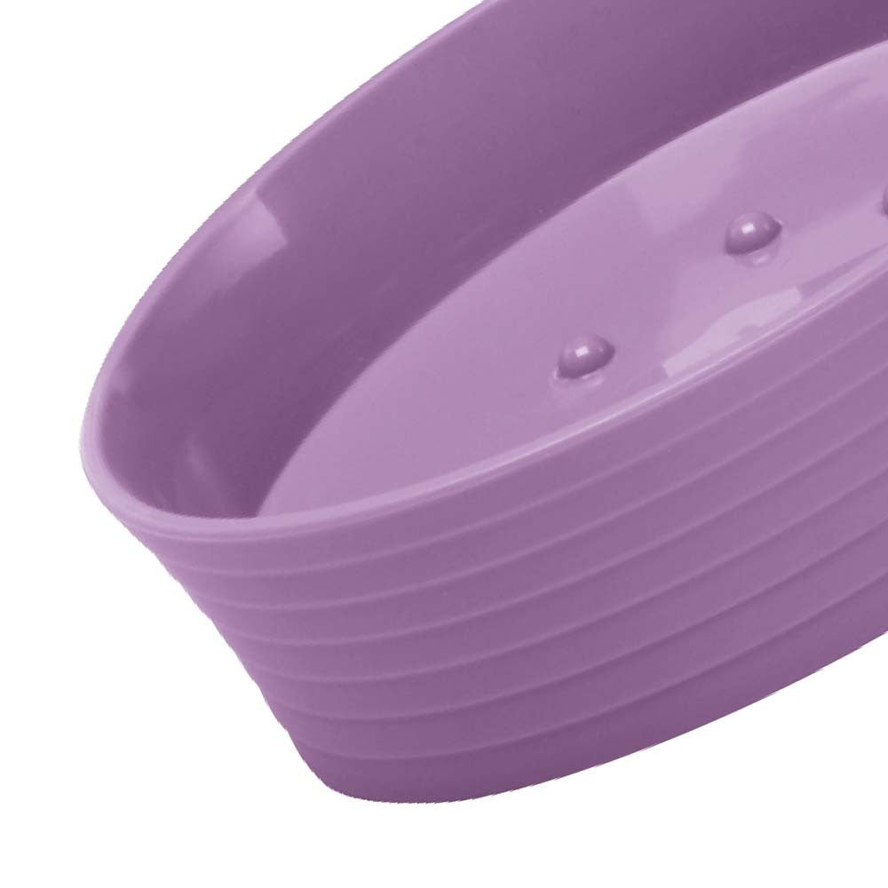 Porta sapone viola - serie bowling