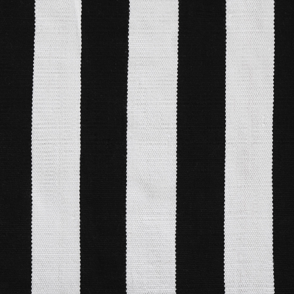 Tappeto tappetino Nero Bianco Tessuto 140 x 200 cm Per Interni Esterni Motivo A Righe Moderno