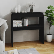 Tavolino Consolle Nero 80x30x80 cm in Legno Multistrato 808315