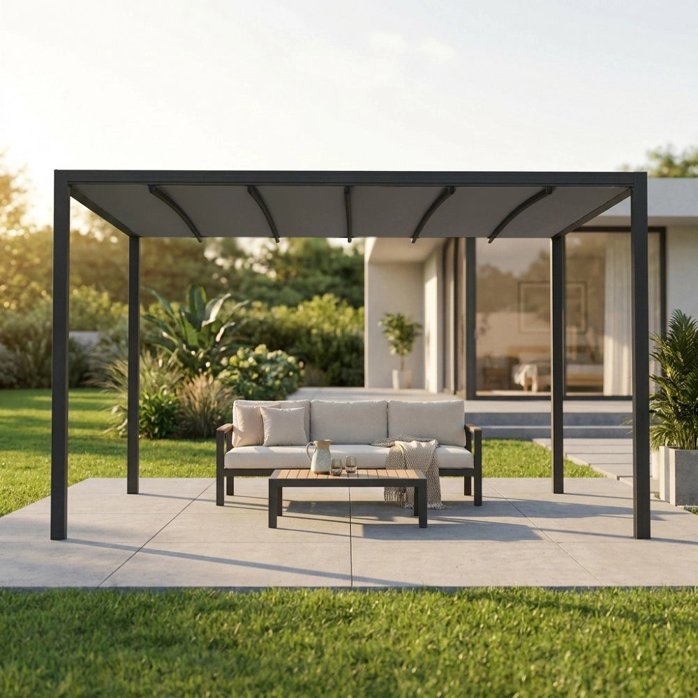 PERGOLA RETRATTILE MOTORIZZATA 3 X 4 CON LED