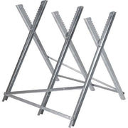 CAVALLETTO TAGLIO LEGNA EFFE  ACCIAIO ZINC. CM 79X80 MAX KG.150