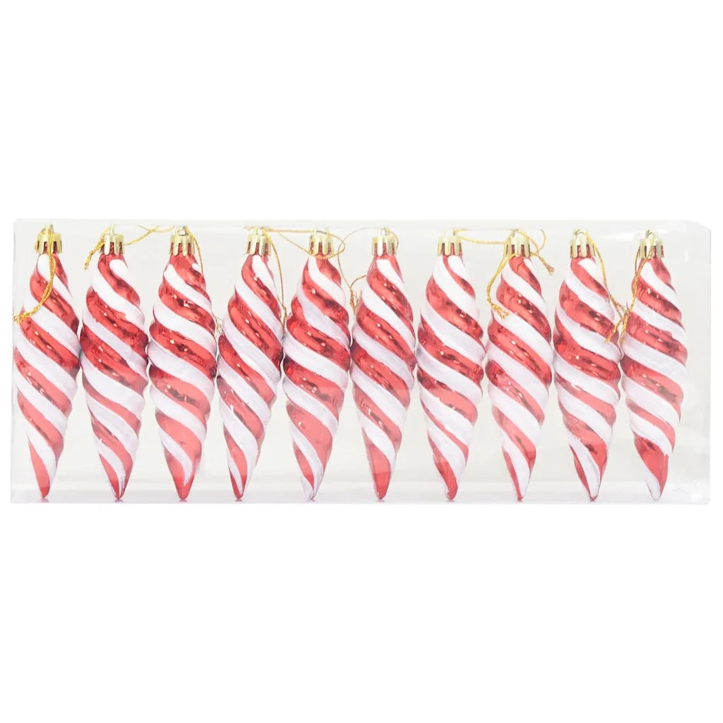 Palla a spirale di Natale 40 pz Rosso Plastica CFW1211120