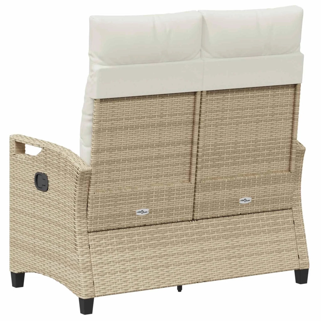 Panchina da giardino Beige e Crema 105 x 60 x 112 cm 42026854
