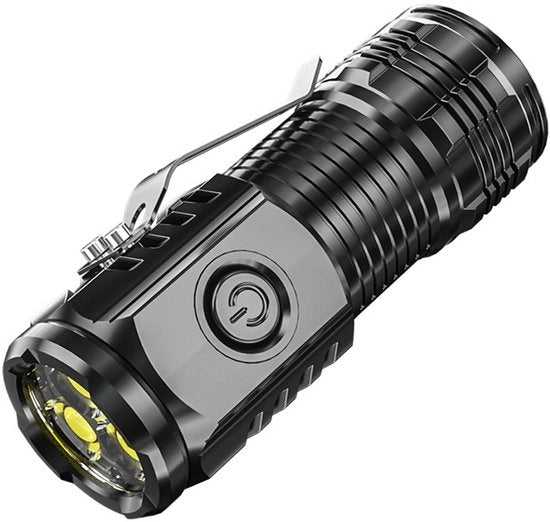 Mini lampa da taschino, mini lampa da taschino con intensa potenza luminosa, lampa da taschino compatta e ricaricabile LED, lampa da taschino portatile e duratura con fissaggio magnetico per uso domestico e all'aperto