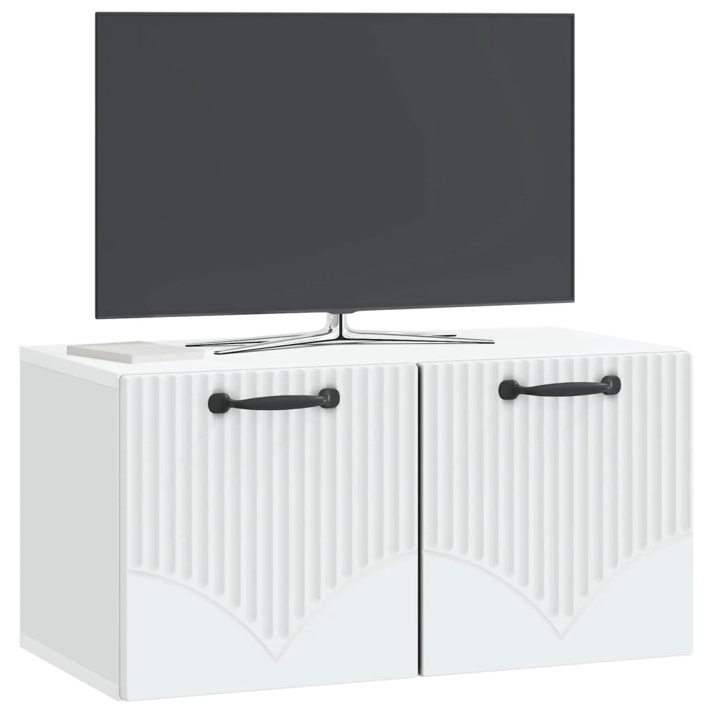 Mobile Porta TV da Muro Bianco 59,5 x 31 x 30 cm 899045