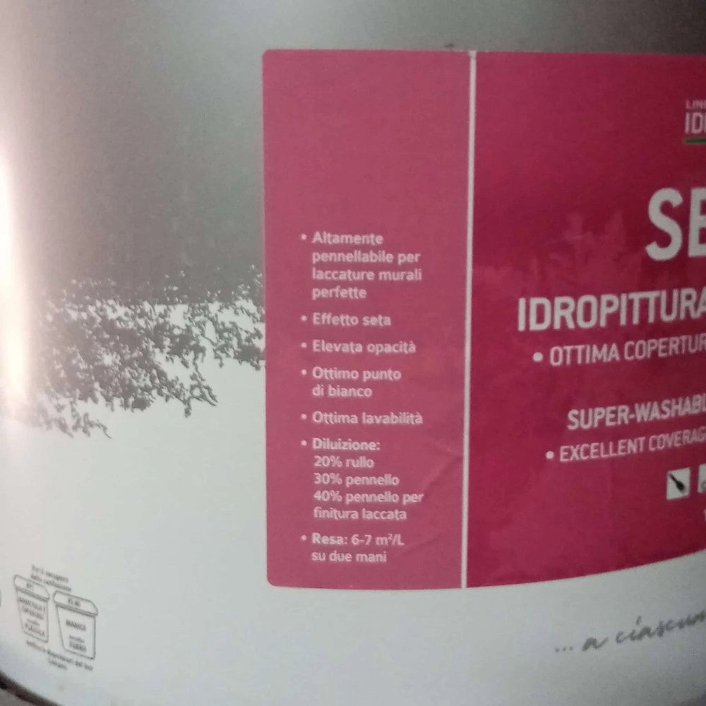 Tixe sella 14lt idro pittura bianca opaca super lavabile per interni