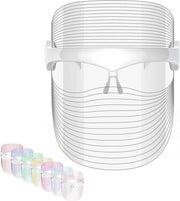 Terapia del viso con luce LED, 7 colori, tecnologia fotonica, facile da utilizzare, adatto per tutti i tipi di pelle, maschera di bellezza con alimentazione USB.