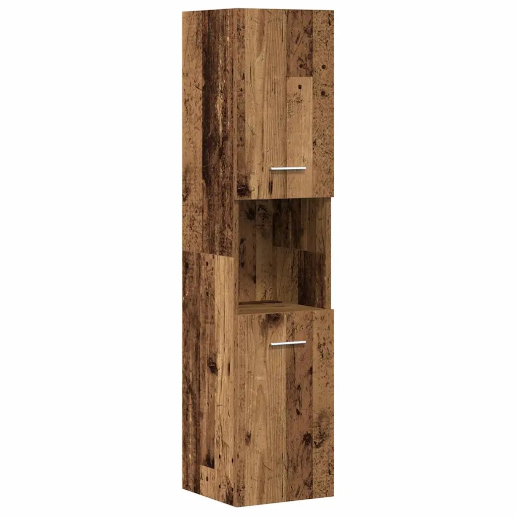 Set Mobili da Bagno 4 pz Legno Antico in Legno Multistrato 3328595